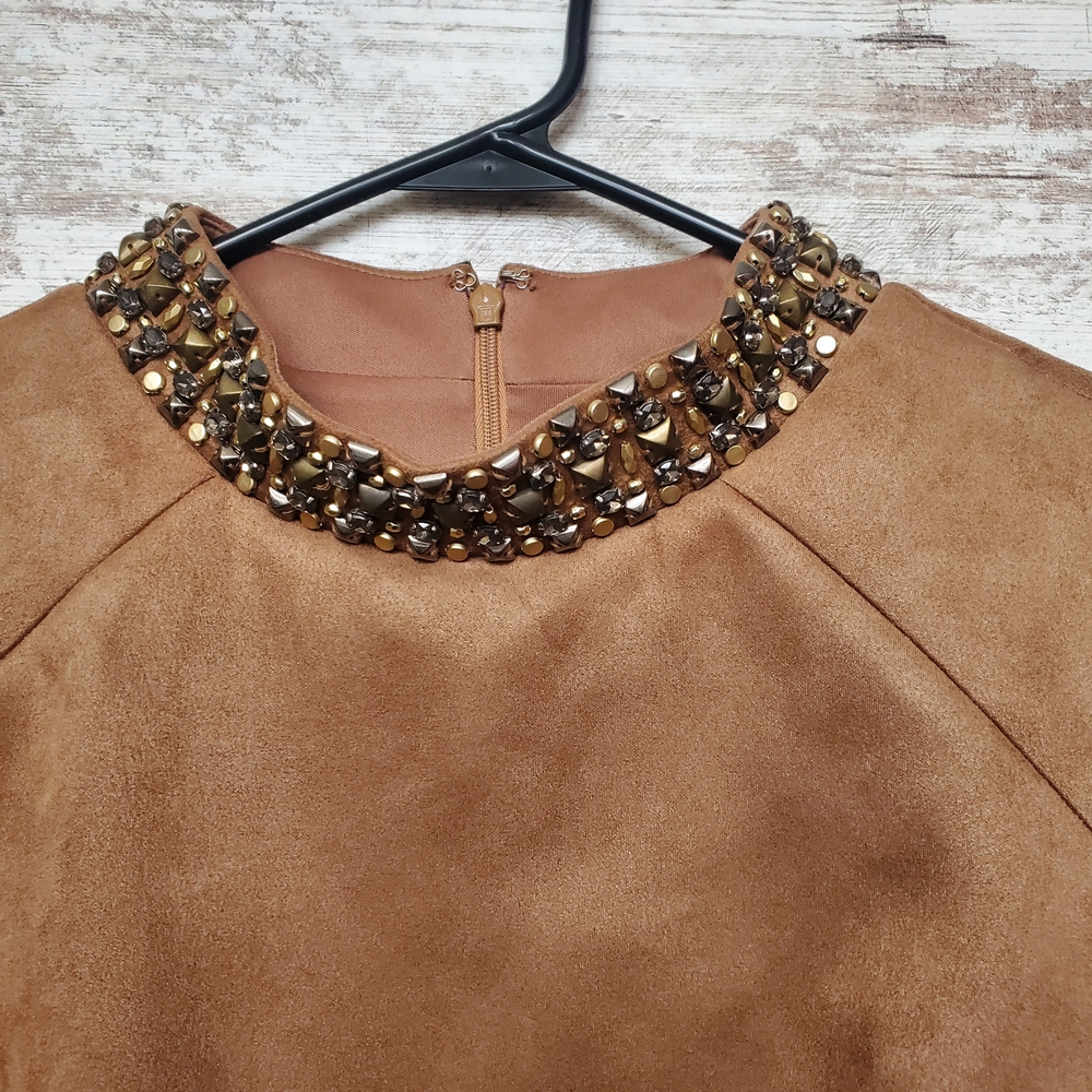 Vince Camuto Brown Studded Women's Dress - Picture 3 of 4